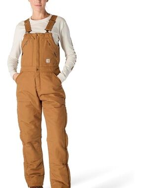 Carhartt Women's Brown Insulated Bib Overalls